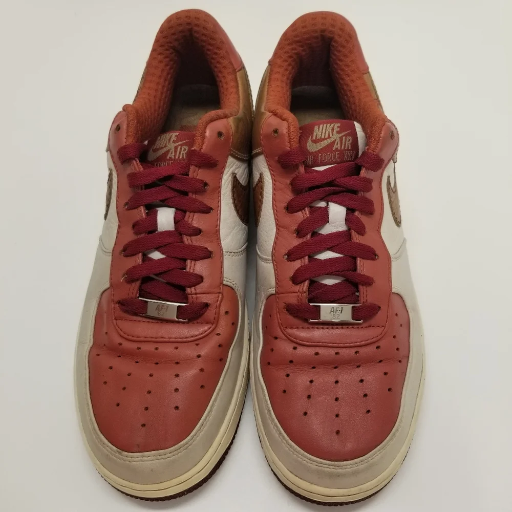 Nike Air Force One Men Size 10 Sneakers XXV AF-1 Lace Up Maroon Tan Mr Baltimore